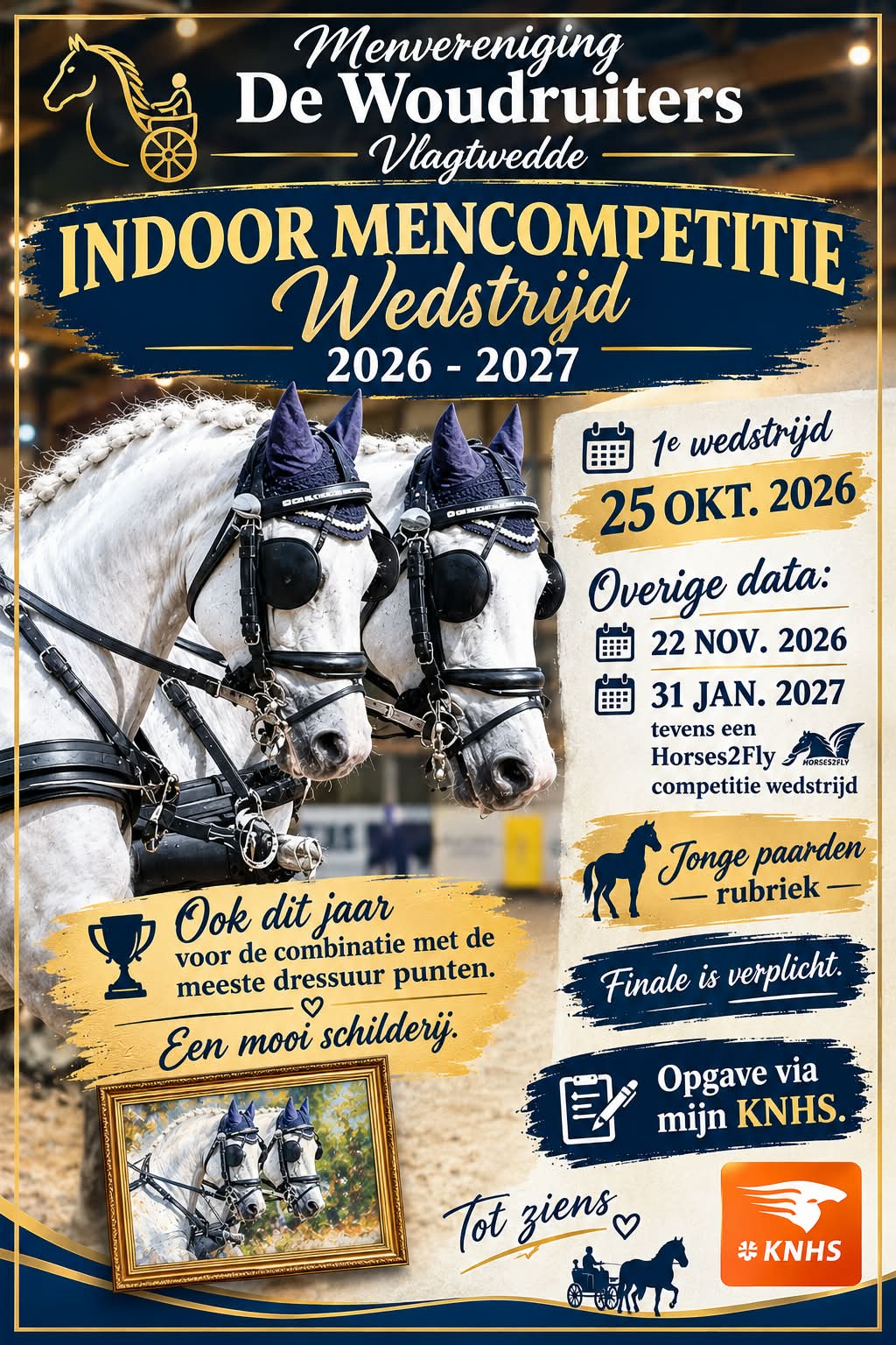 Indoor mencompetitie wedstrijd