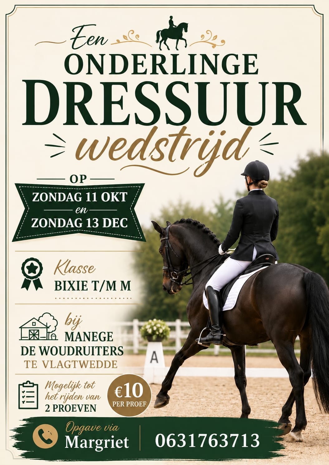 Onderlinge dressuurwedstrijd